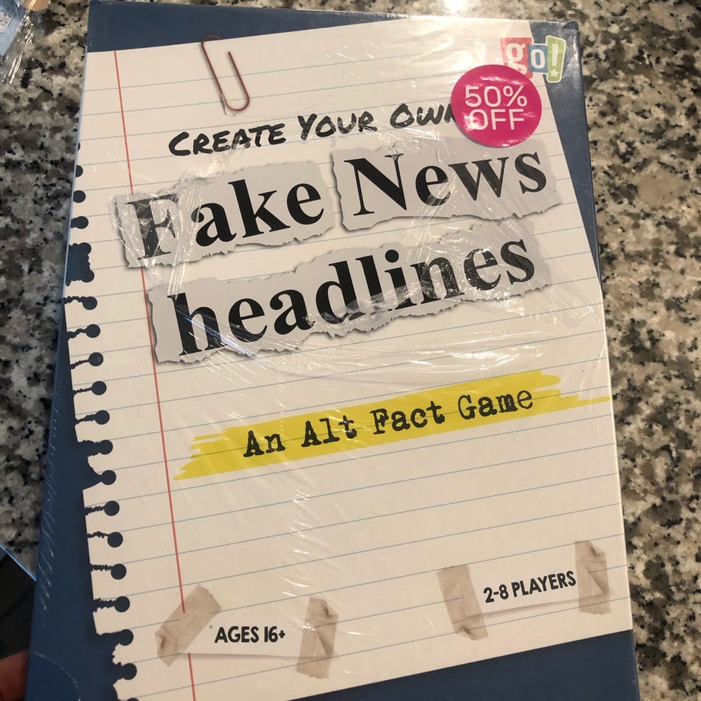 NEVER USED Fake News Headlines Family Party Game
